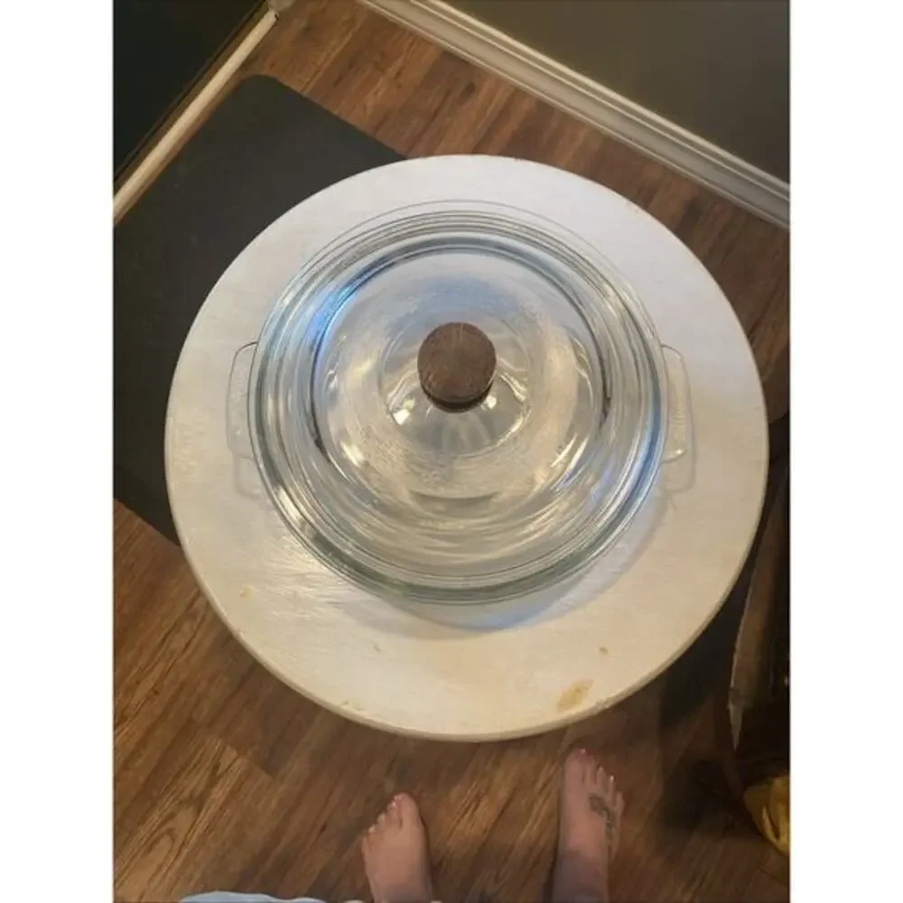 PYREX Clear Round Glass Bowl With Lid‎